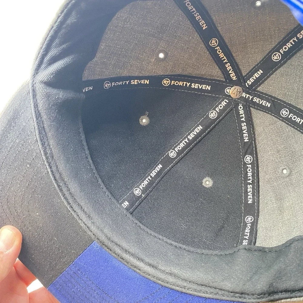 Memphis Tigers Hat 47‎ Brand Snapback Captain Gray Flat bill VGC Cleaned